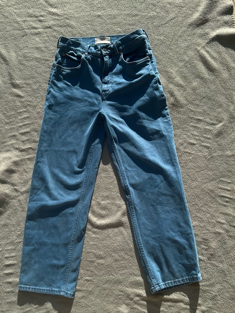 Woman’s Everlane The Way High Jean in Blue Wash